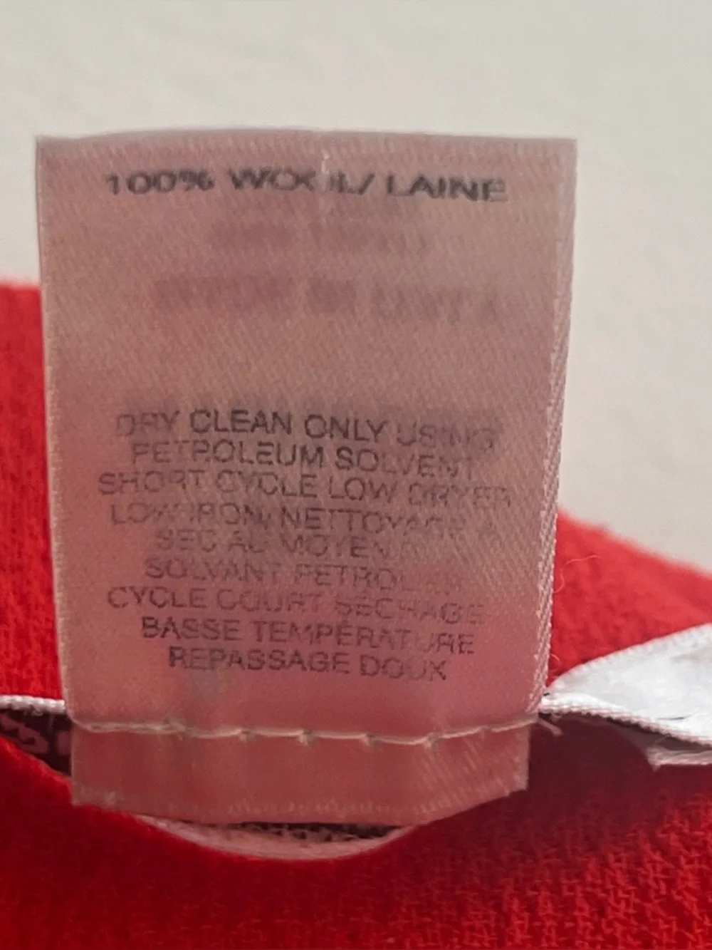 Oscar de la Renta Red Wool Sheath Dress IT 42 / US 8 - Picture 8 of 8